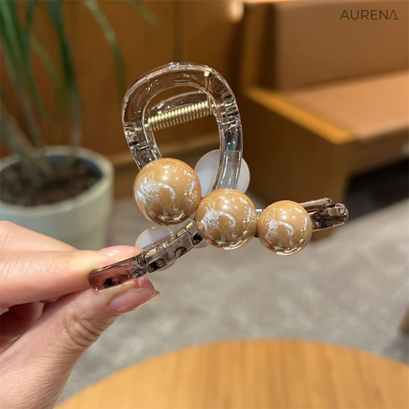 Presilha de Cabelo Média com Pérola -  Aurena